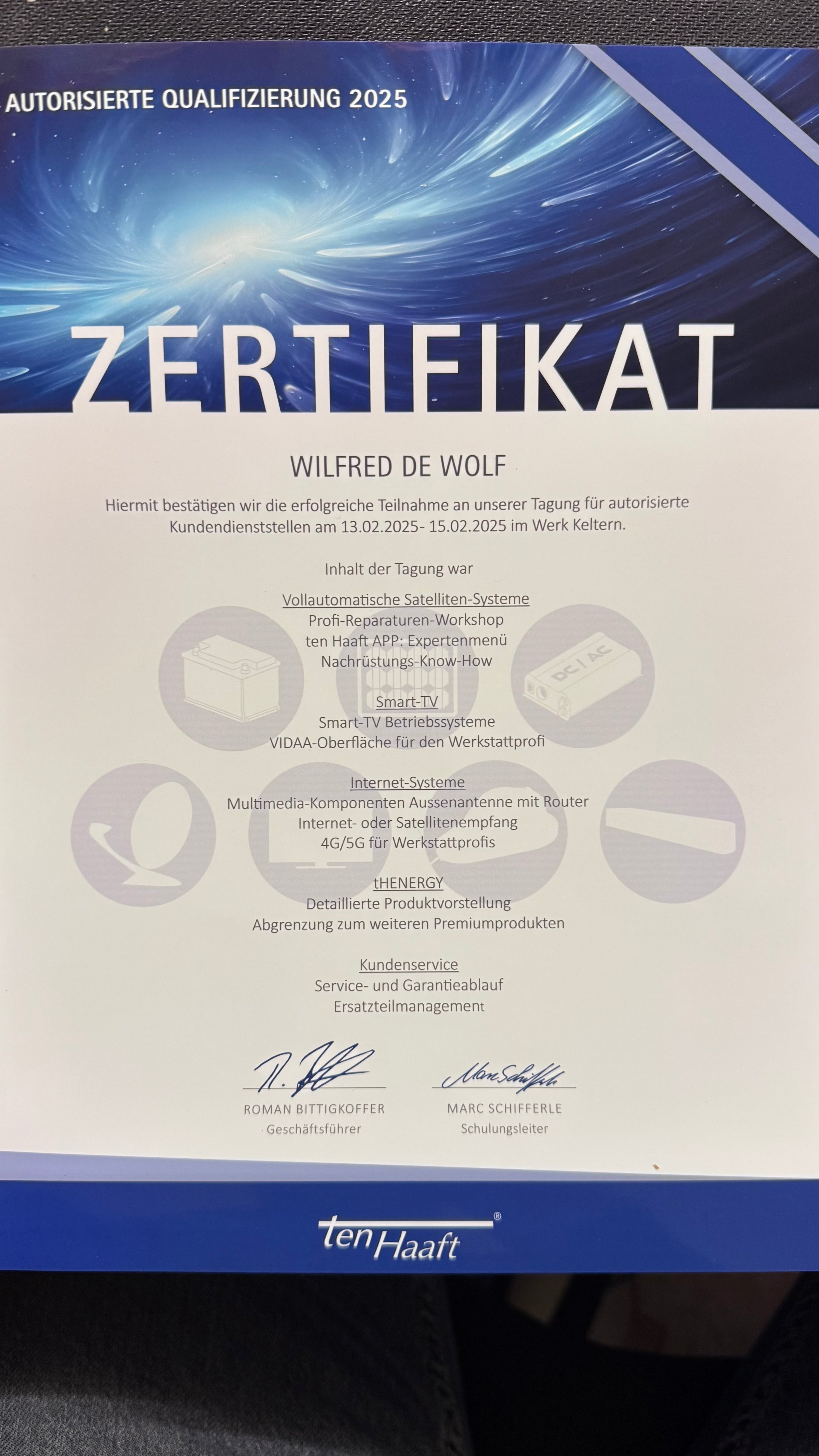 Officieel servicepunt TenHaaft/Oyster 2025