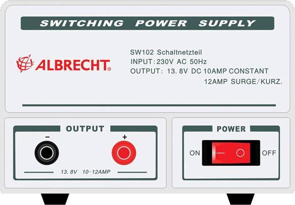 Albrecht SW102 12v Voeding 10-12A