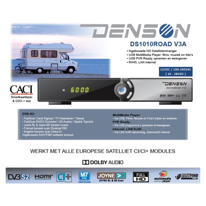 Denson DS1010 V3A SC/CI+ DVB-S2 8-28V,IR,USB PVR, M7